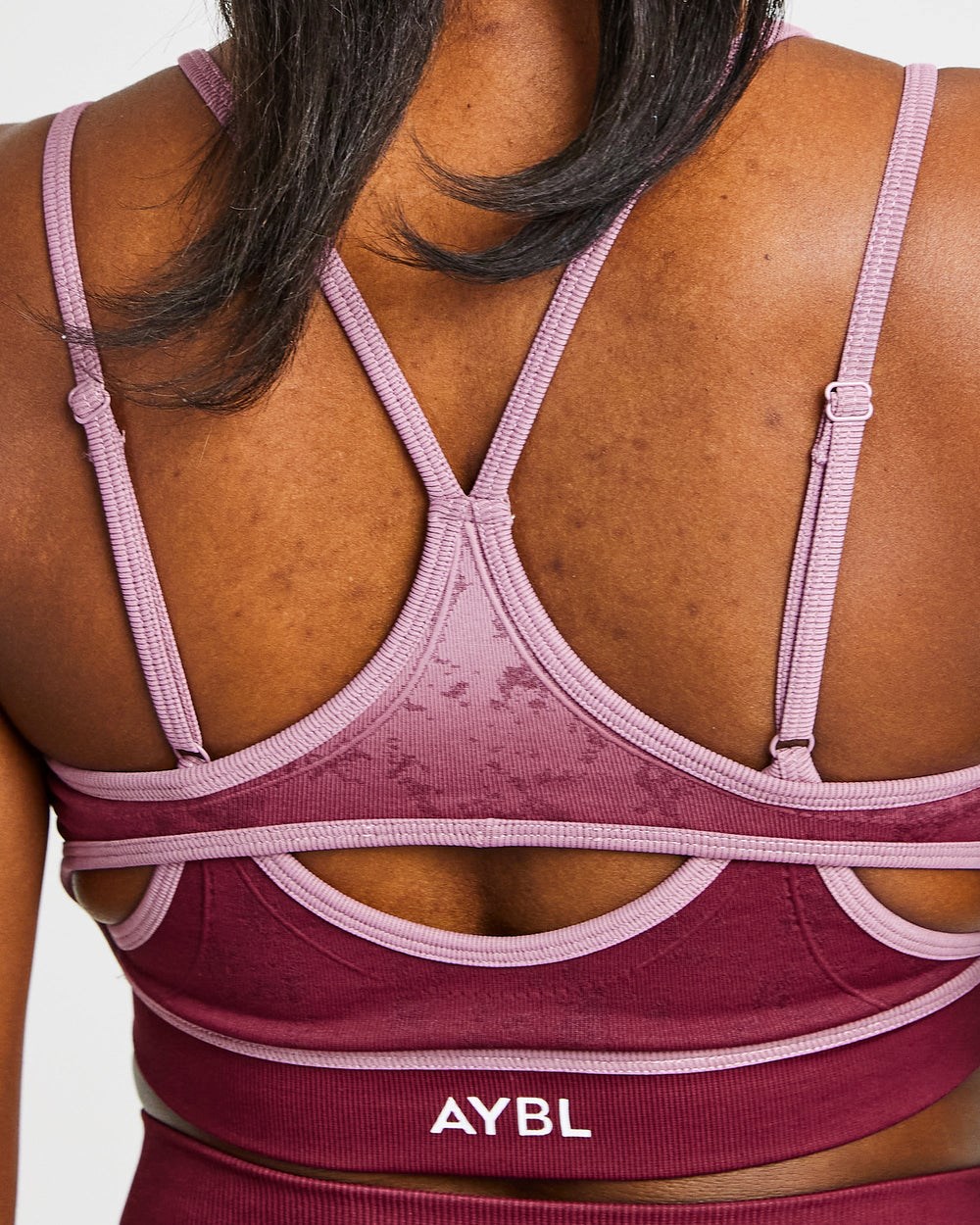 AYBL Flare Seamless Sports Bra Plum | 1347062-QM