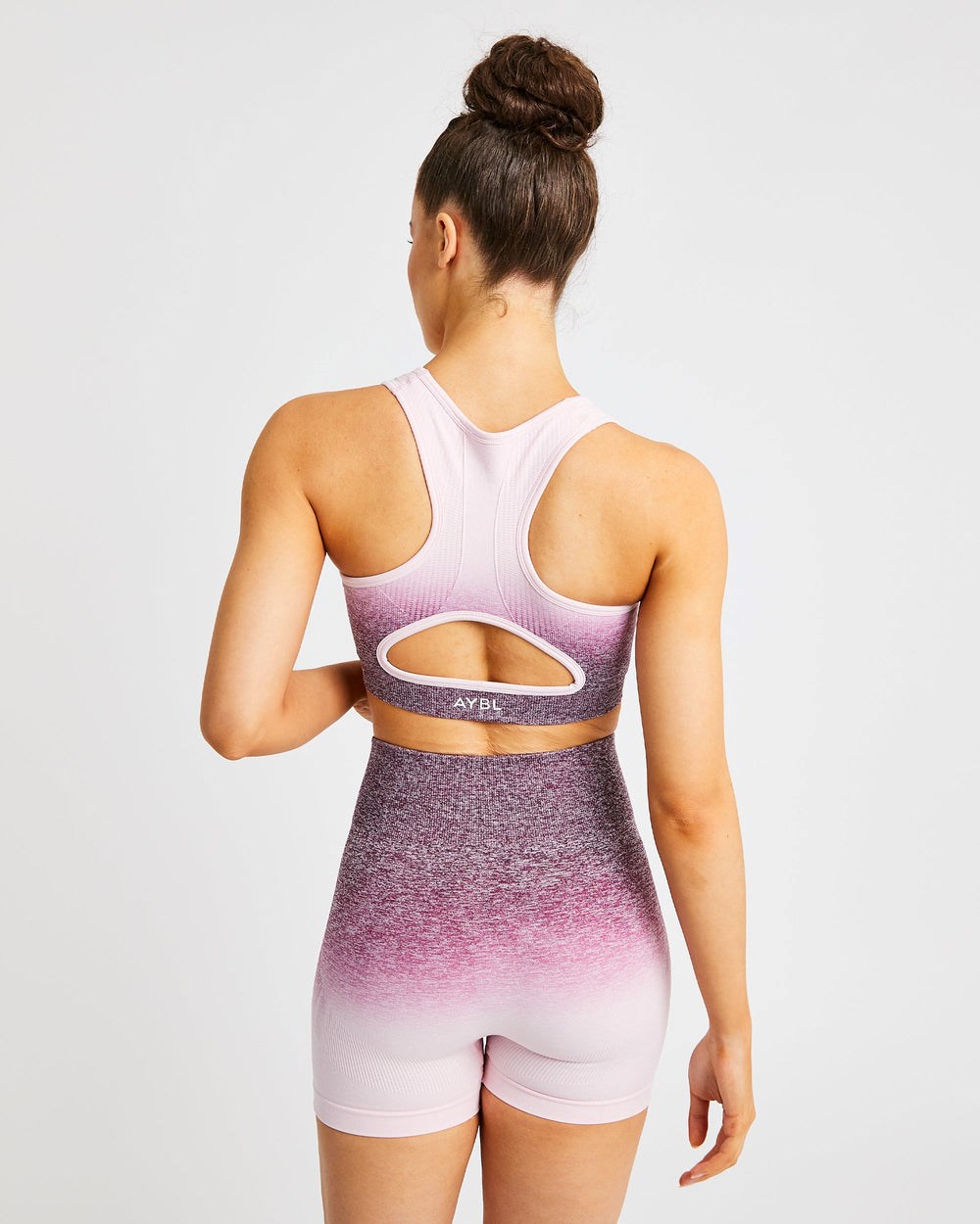 AYBL Pulse Ombré Seamless Sports Bra Plum | 5647190-MN