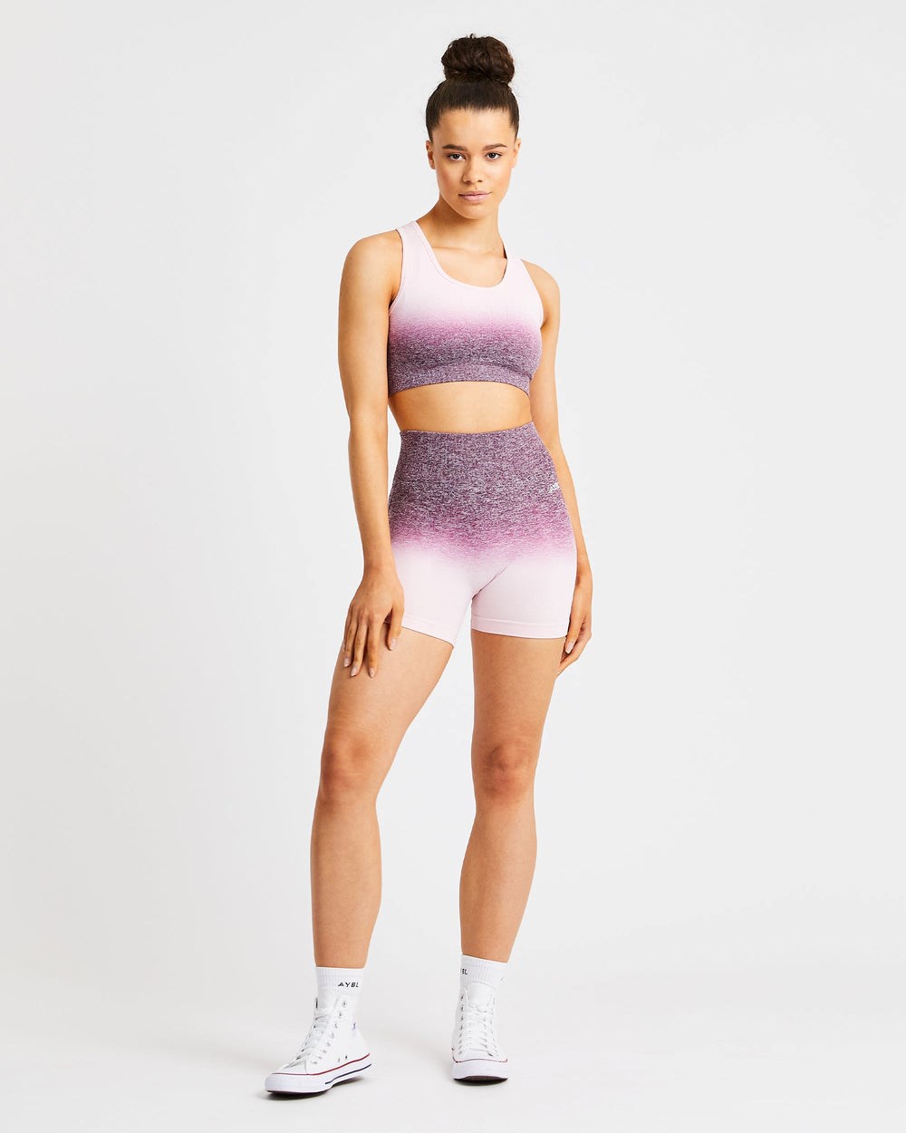 AYBL Pulse Ombré Seamless Sports Bra Plum | 5647190-MN