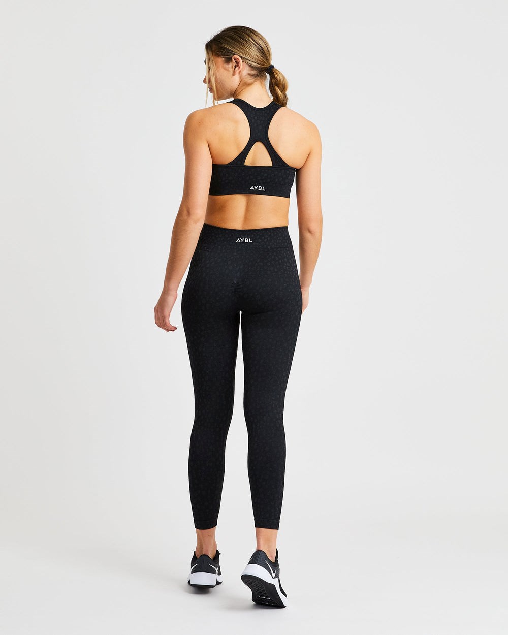 AYBL Evolve Speckle Seamless Sports Bra Zwart | 6297048-UT