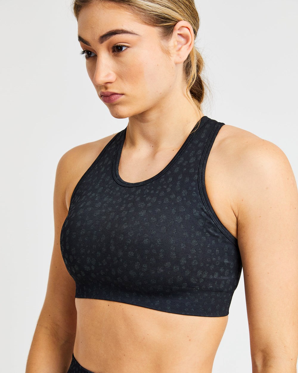 AYBL Evolve Speckle Seamless Sports Bra Zwart | 6297048-UT