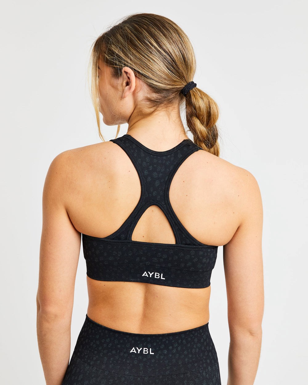 AYBL Evolve Speckle Seamless Sports Bra Zwart | 6297048-UT