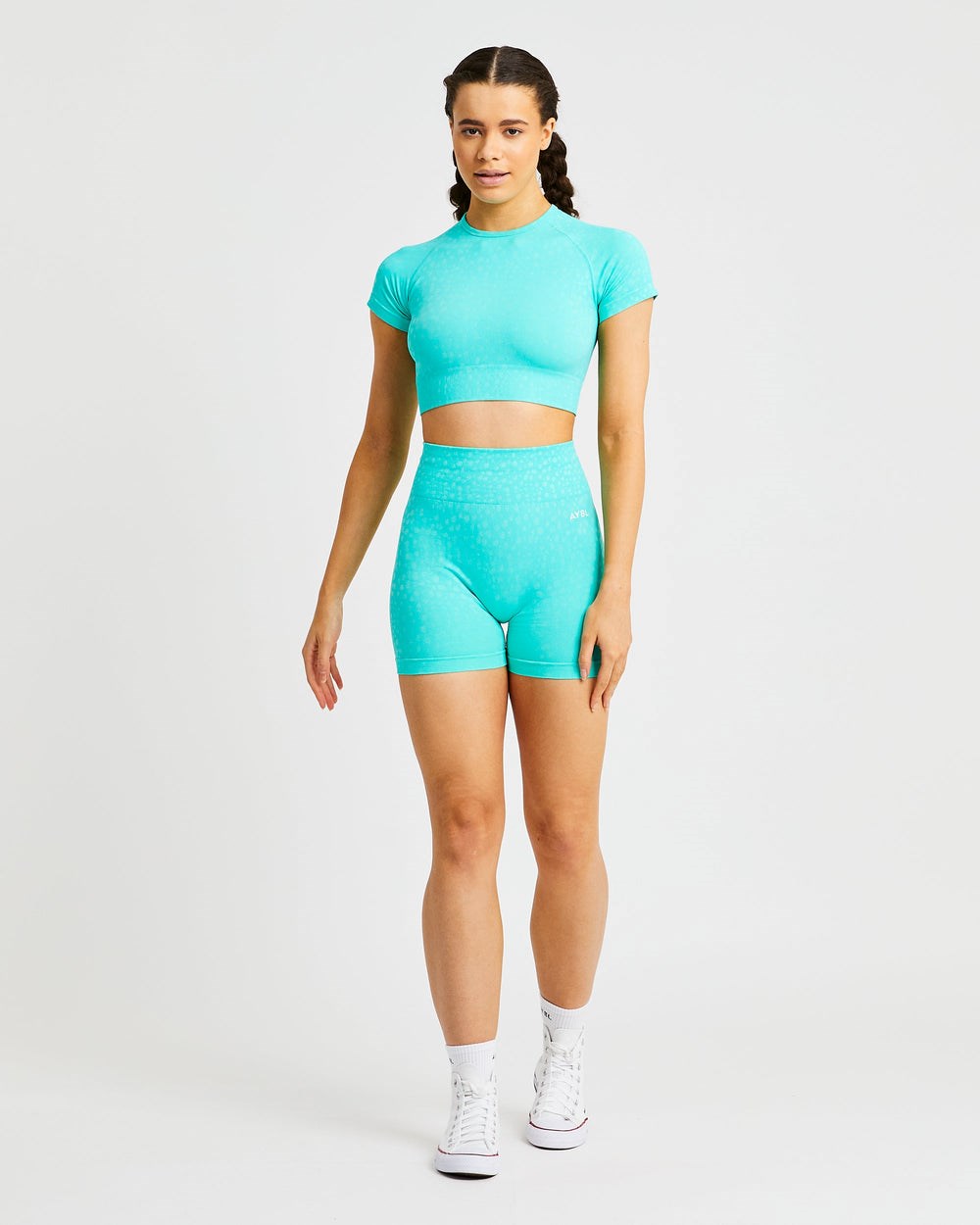 AYBL Evolve Speckle Seamless Crop Top Groen | 8642103-SO