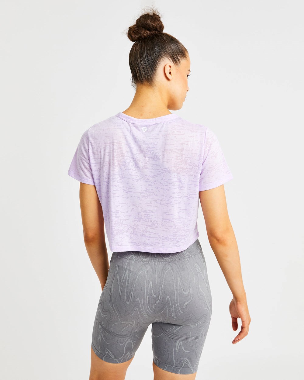 AYBL Velocity Crop T Shirt Lilac | 5892301-OI