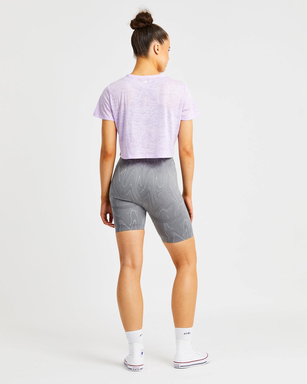 AYBL Velocity Crop T Shirt Lilac | 5892301-OI