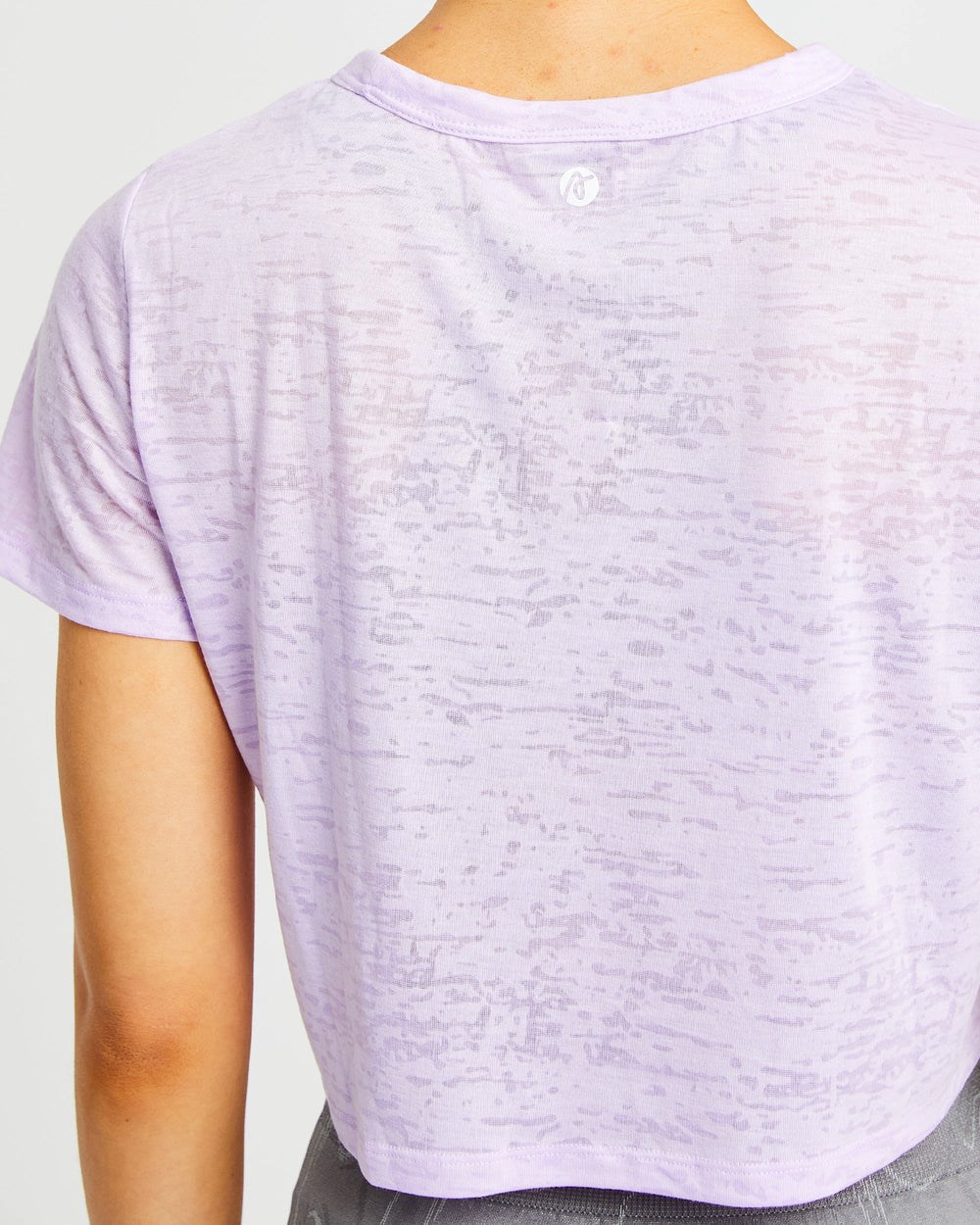 AYBL Velocity Crop T Shirt Lilac | 5892301-OI