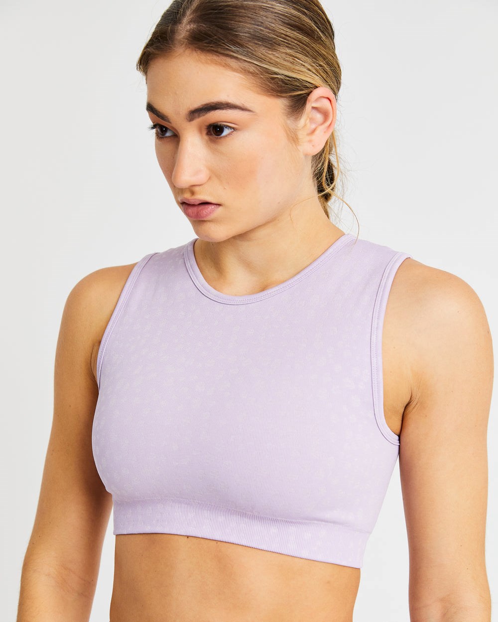 AYBL Evolve Speckle Seamless Crop Vest Lilac | 1679254-LN