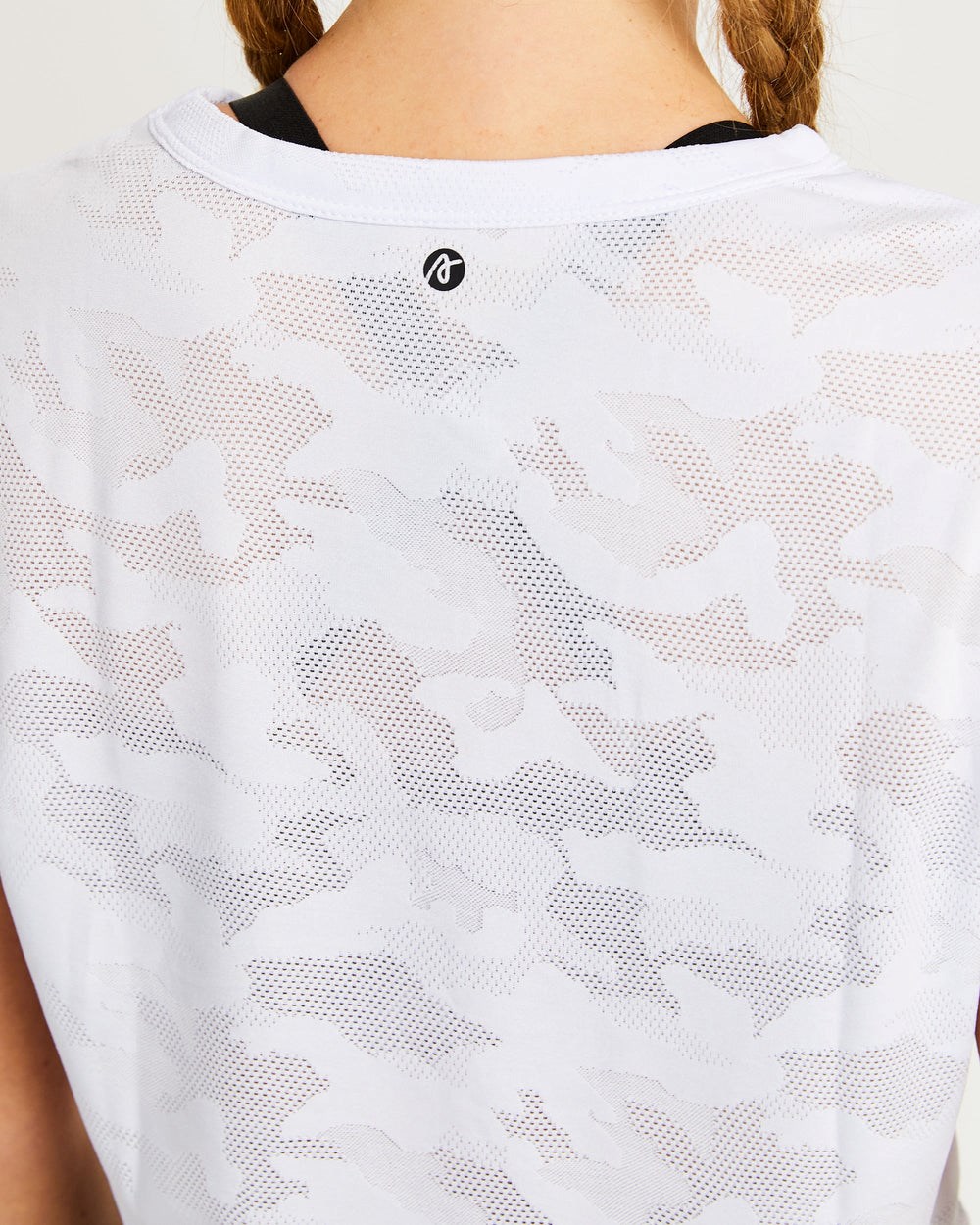 AYBL Evolve Camo Crop T Shirt Wit | 0835126-UH