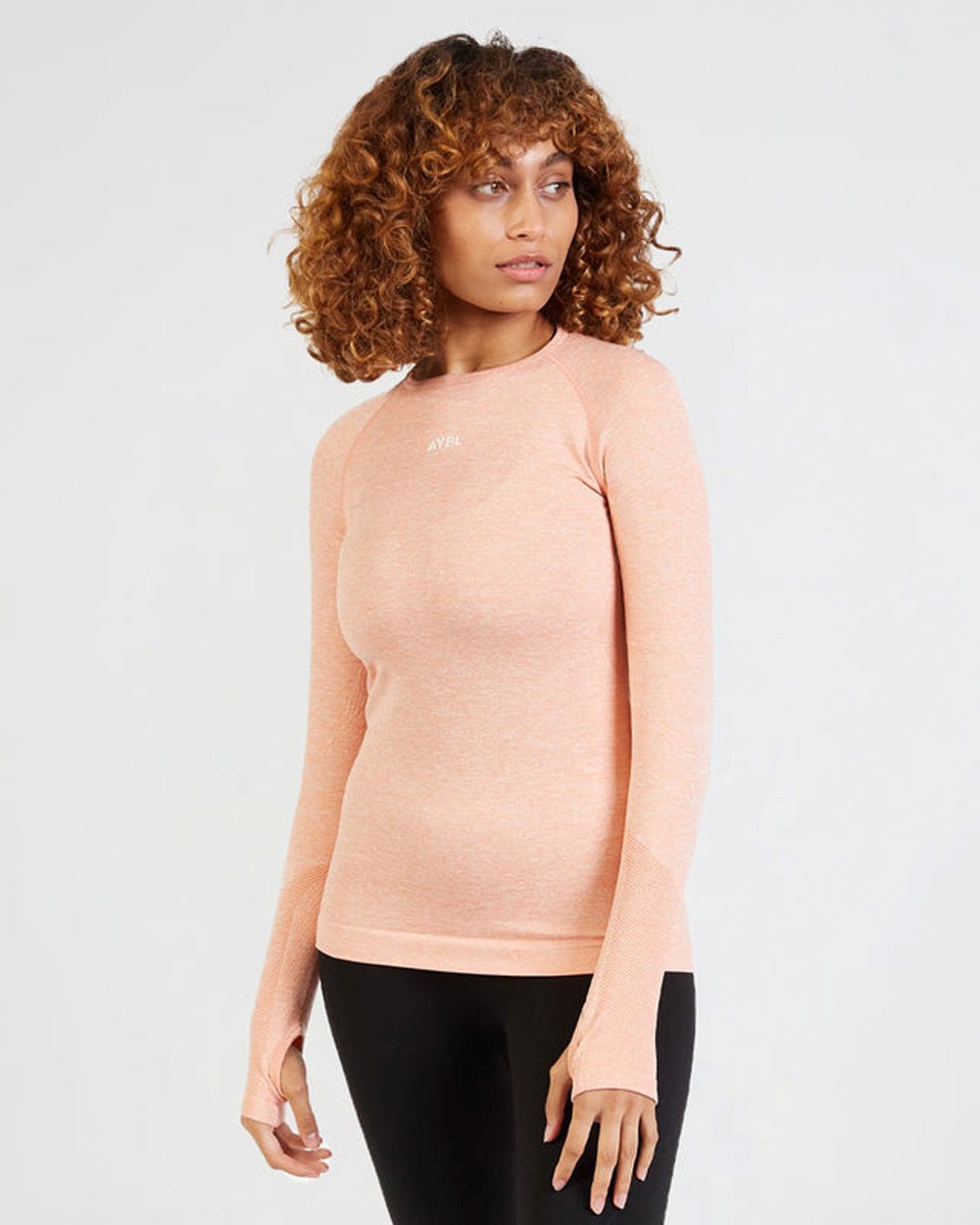 AYBL Motion Seamless Long Sleeve Top Peach | 4516073-AO