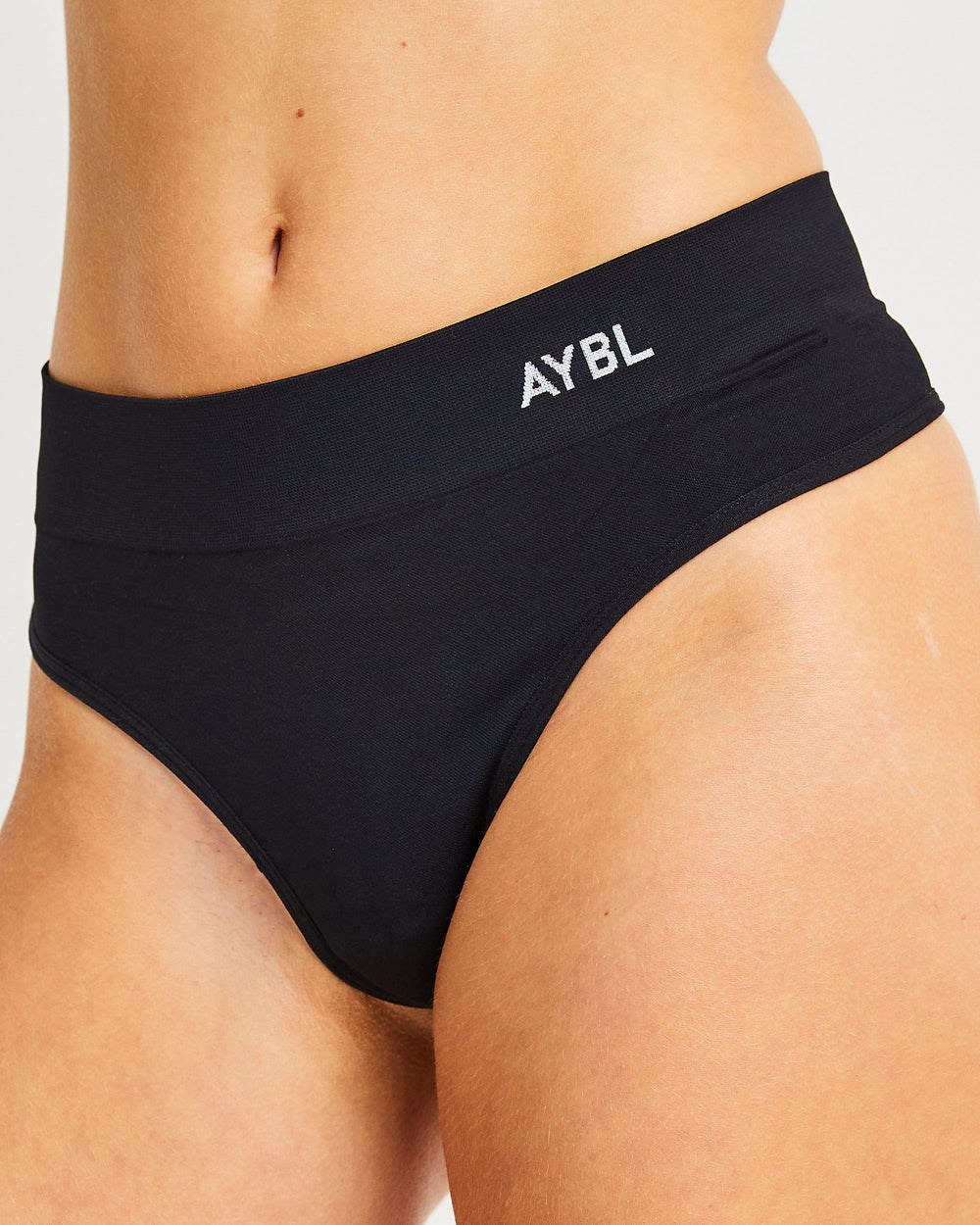 AYBL Seamless High Rise String Zwart | 6819250-MF