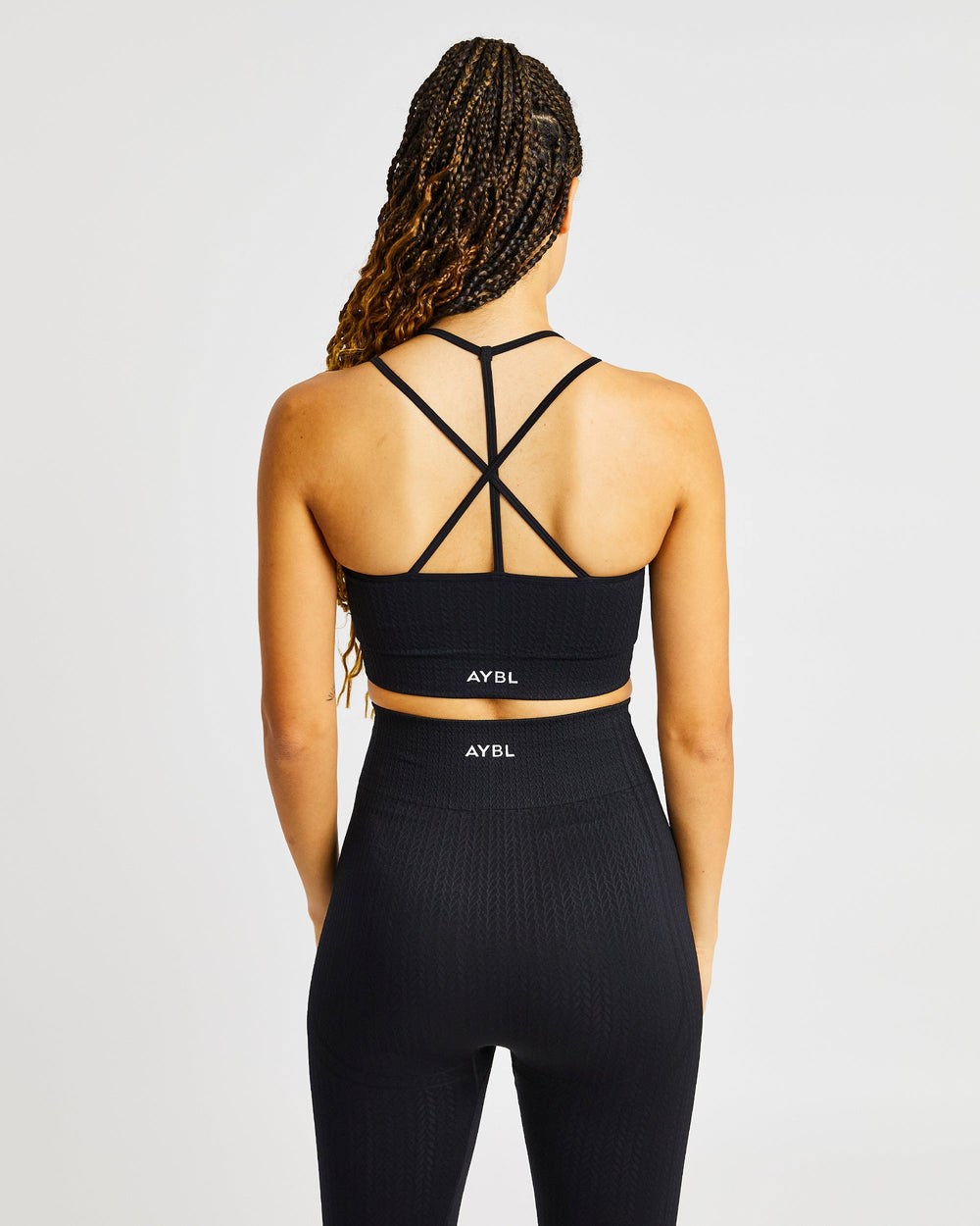 AYBL Luxe Seamless Sports Bra Zwart | 4083625-JD