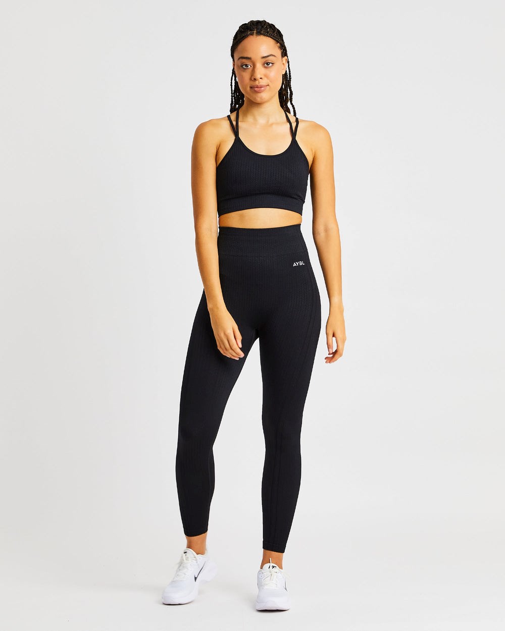 AYBL Luxe Seamless Sports Bra Zwart | 4083625-JD