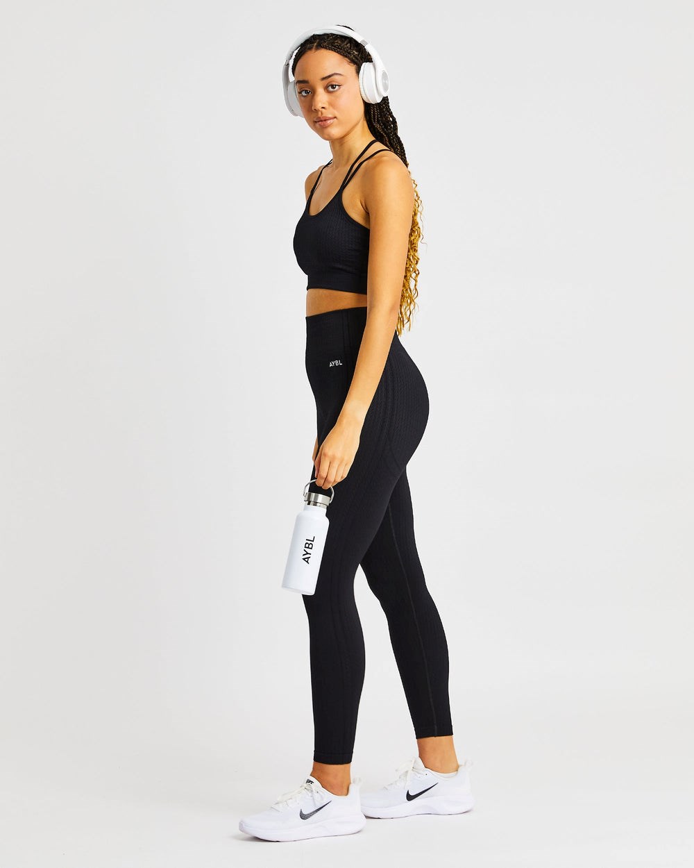 AYBL Luxe Seamless Sports Bra Zwart | 4083625-JD