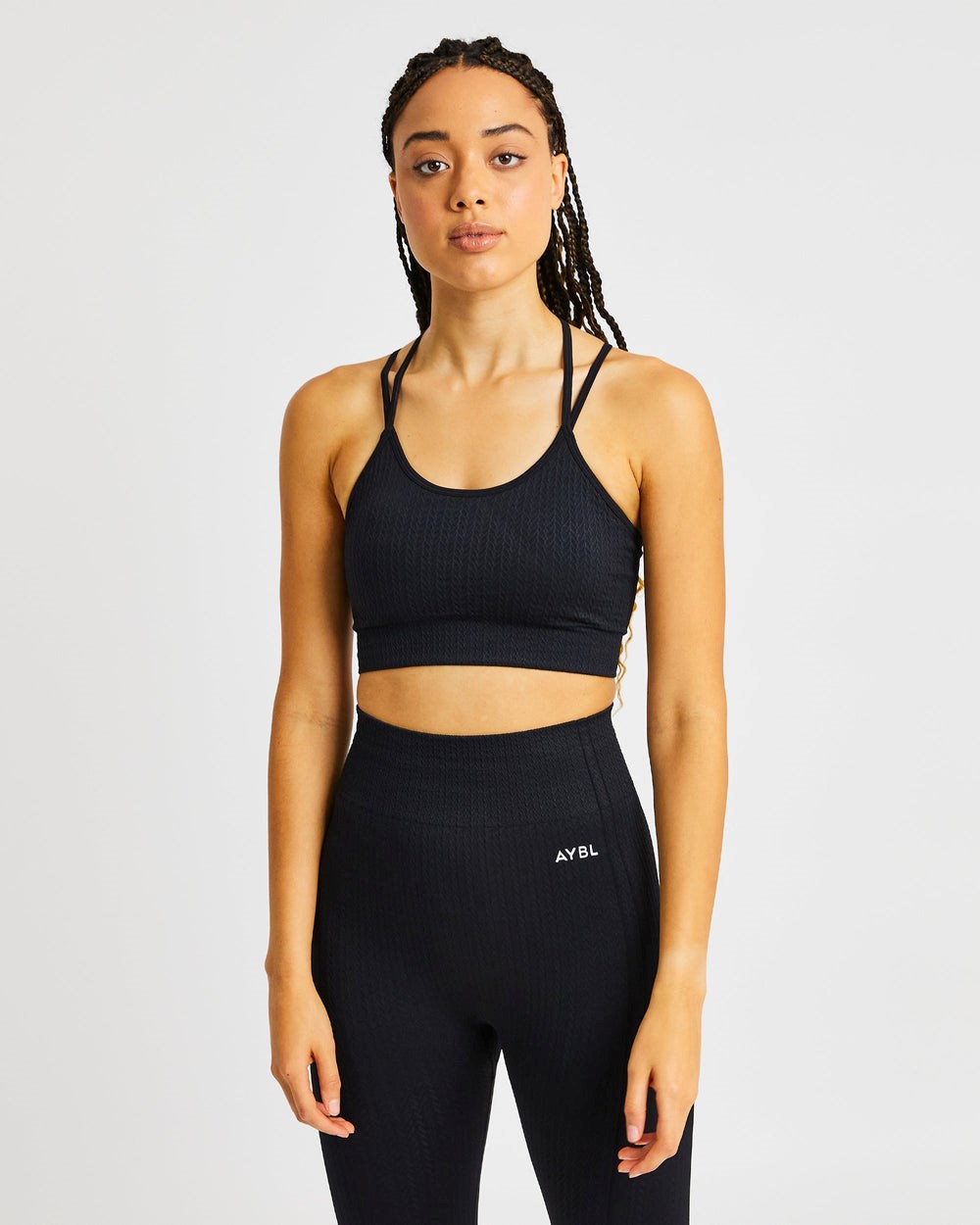 AYBL Luxe Seamless Sports Bra Zwart | 4083625-JD