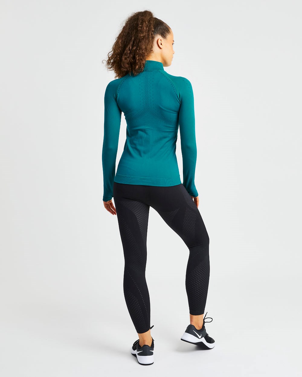 AYBL Ignite Seamless Zip Jacket Hyper Teal | 2476859-PH