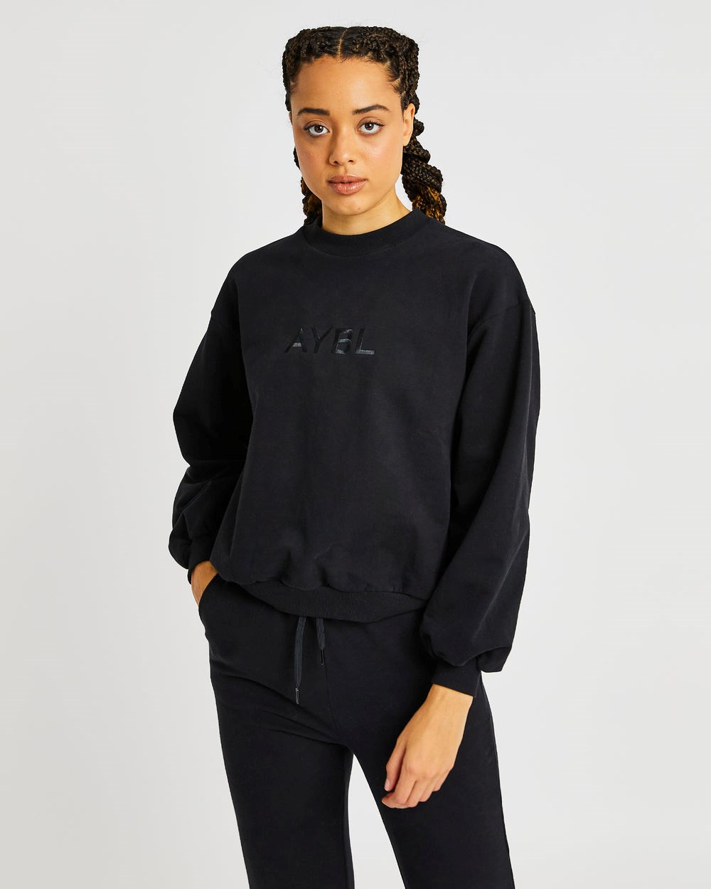 AYBL Everyday Oversized Trui Zwart | 5239107-GE