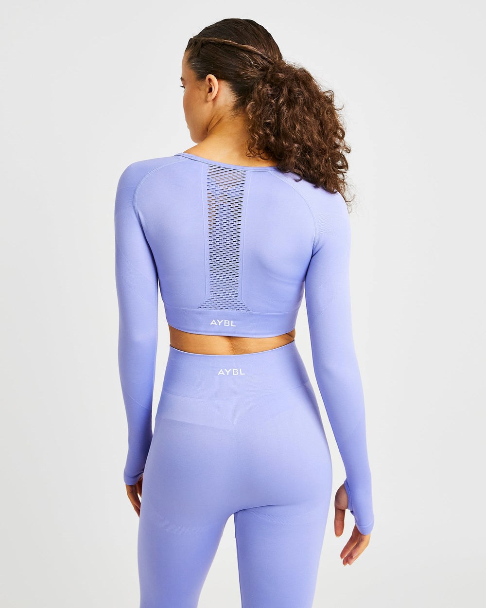 AYBL Reform Seamless Long Sleeve Crop Top Paars | 4980276-JK