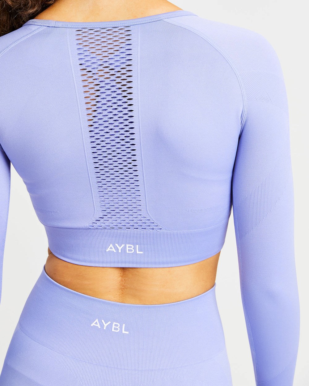 AYBL Reform Seamless Long Sleeve Crop Top Paars | 4980276-JK