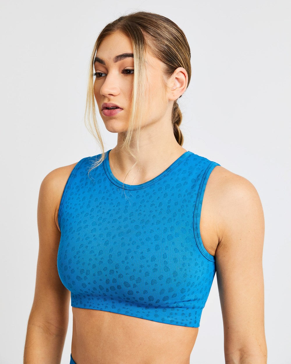 AYBL Evolve Speckle Seamless Crop Vest Blauw | 0567128-UN