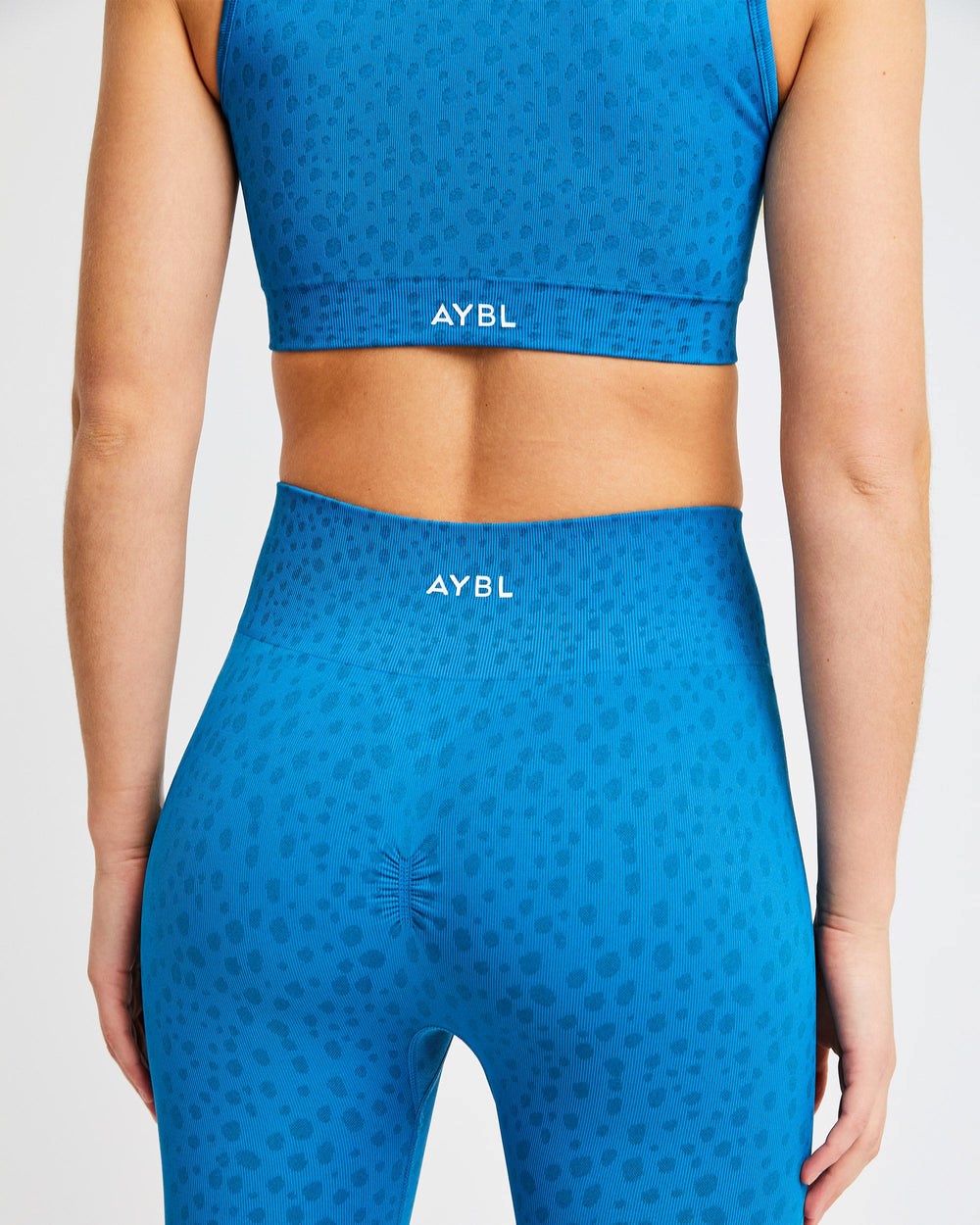 AYBL Evolve Speckle Seamless Crop Vest Blauw | 0567128-UN