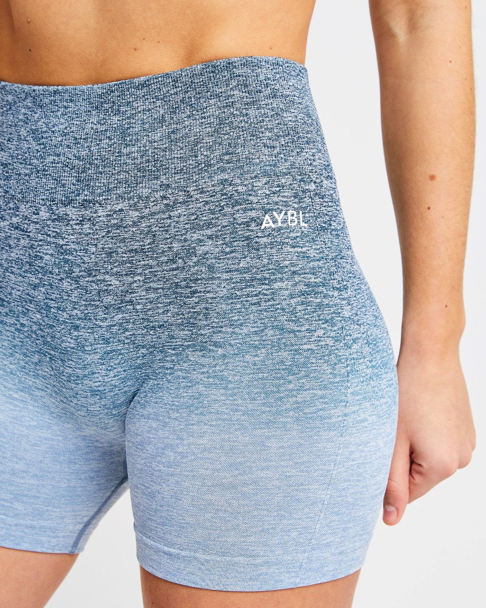 AYBL Pulse Ombré Seamless Shorts Teal | 3679408-ZC