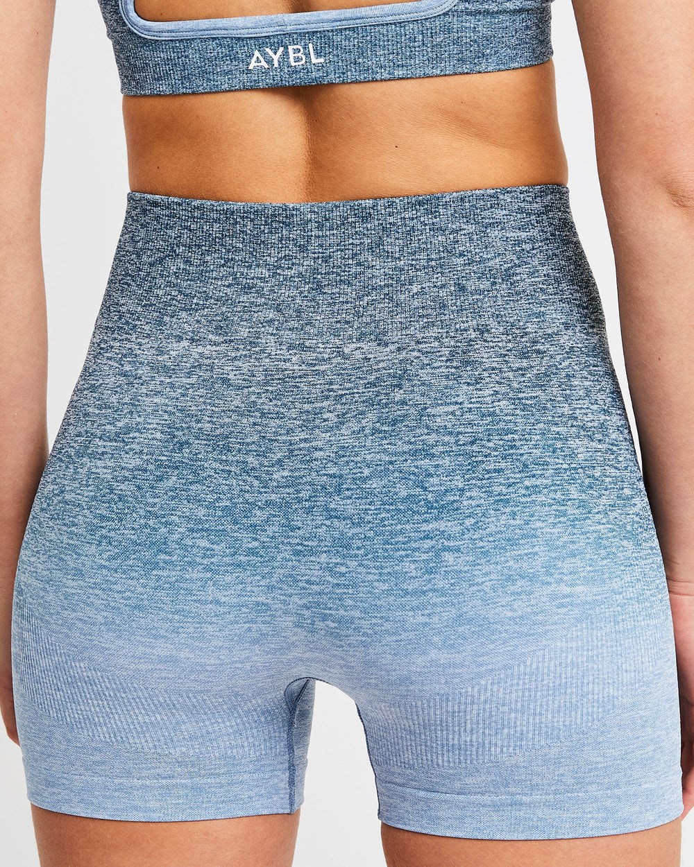 AYBL Pulse Ombré Seamless Shorts Teal | 3679408-ZC