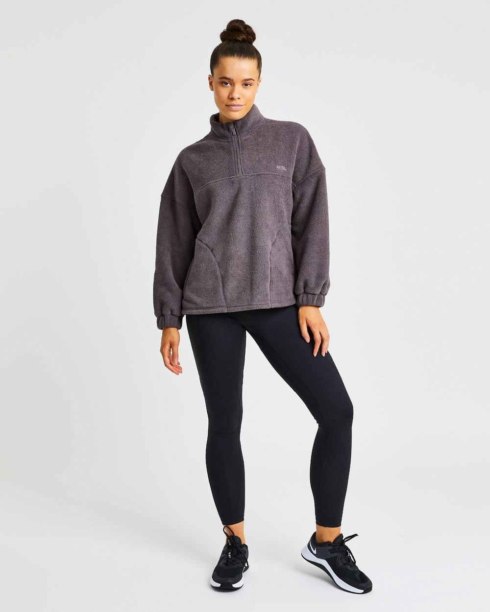 AYBL Effortless Oversized Fleece Charcoal | 0168297-NY