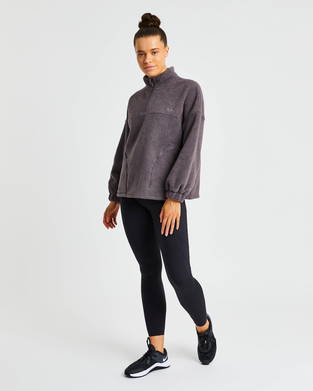 AYBL Effortless Oversized Fleece Charcoal | 0168297-NY