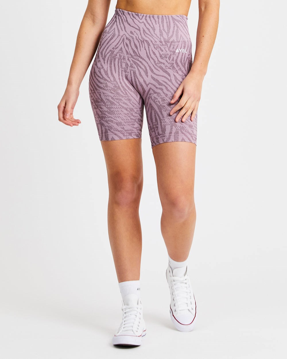 AYBL Evolve Animal Seamless Shorts Mauve Lilac | 8753402-MY