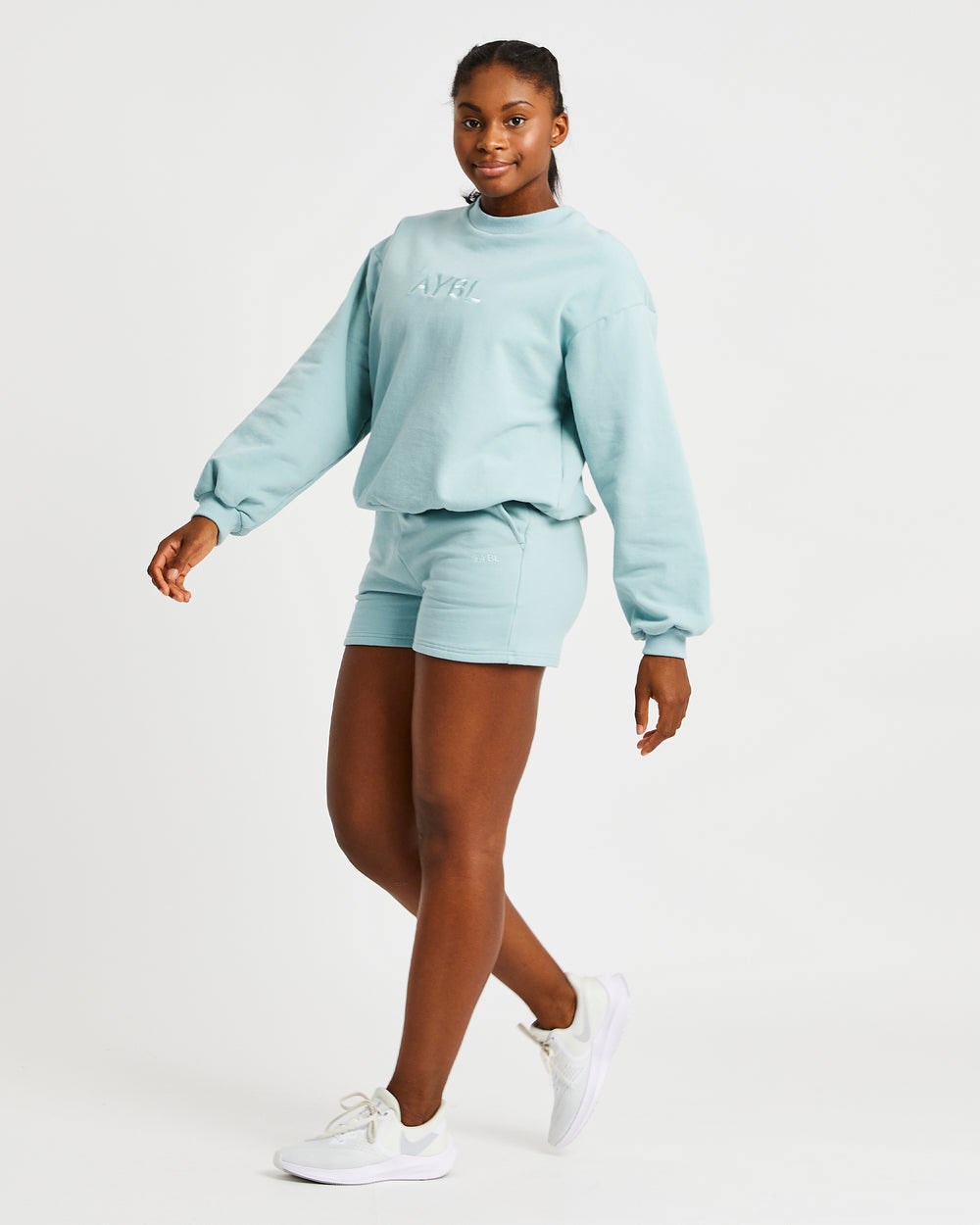 AYBL Everyday Oversized Shorts Soft Sage | 1970385-HJ