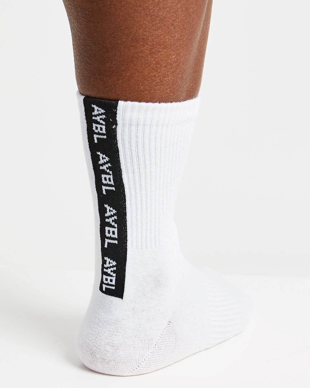 AYBL Everyday Back Stripe Crew Socks (3 Pack) Wit | 0946172-BR