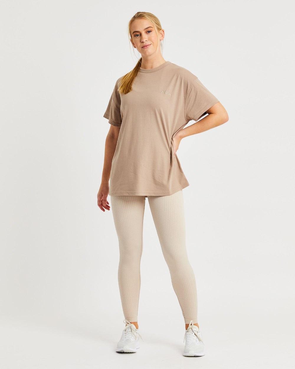 AYBL Luxe T Shirt Mocha | 5403812-TJ