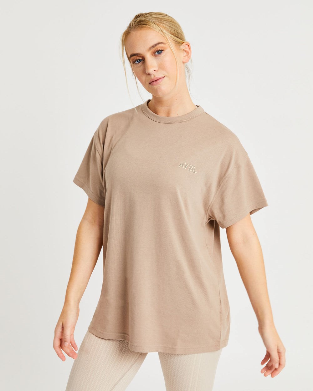 AYBL Luxe T Shirt Mocha | 5403812-TJ