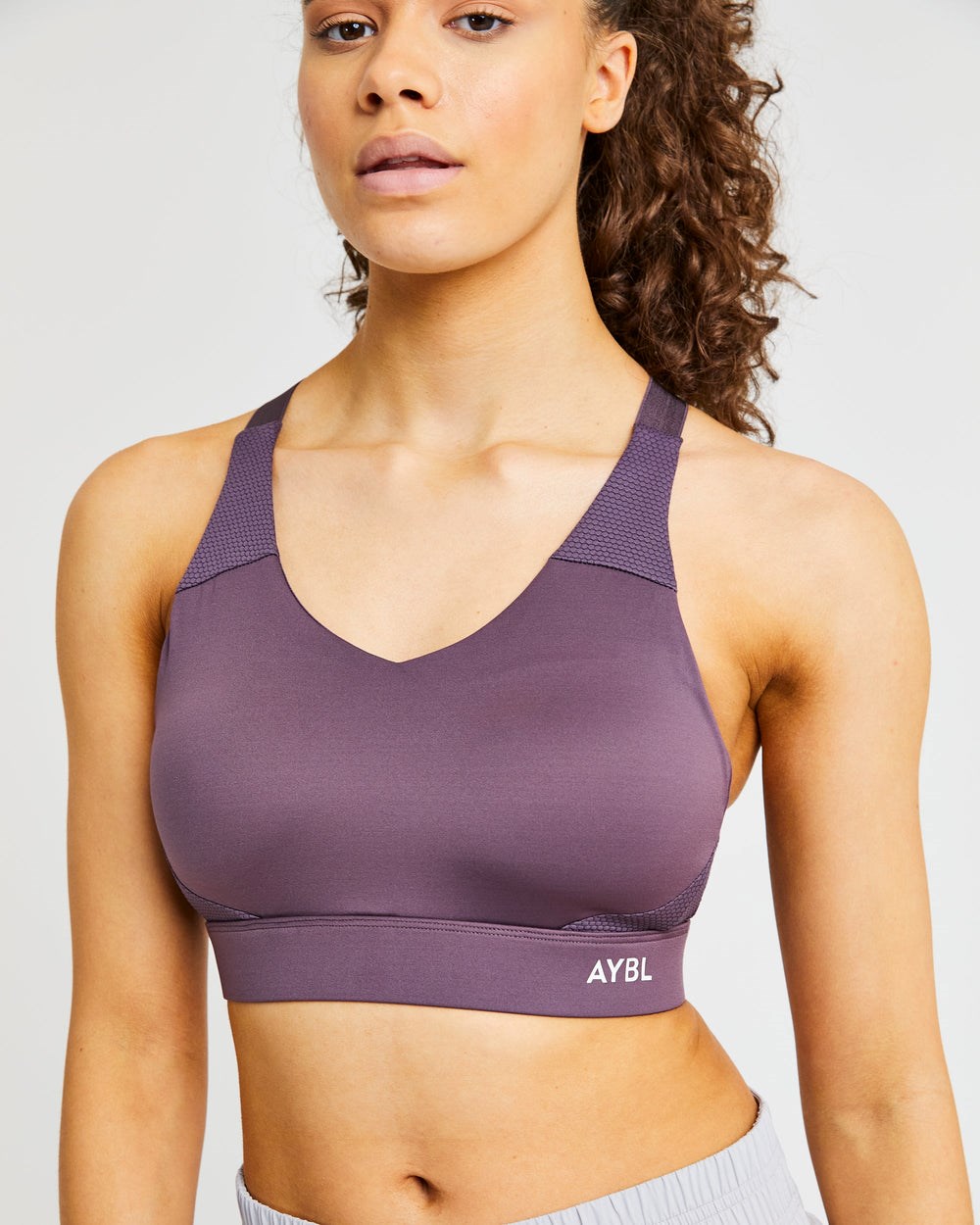 AYBL Sportive Open Back Sports Bra Paars | 3205617-TA