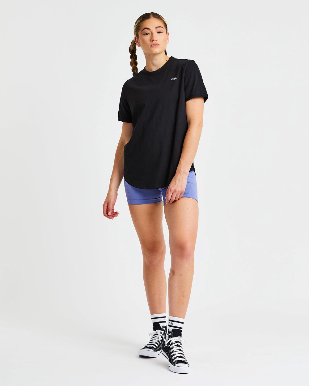 AYBL Everyday Oversized T Shirt Zwart | 9237046-KQ