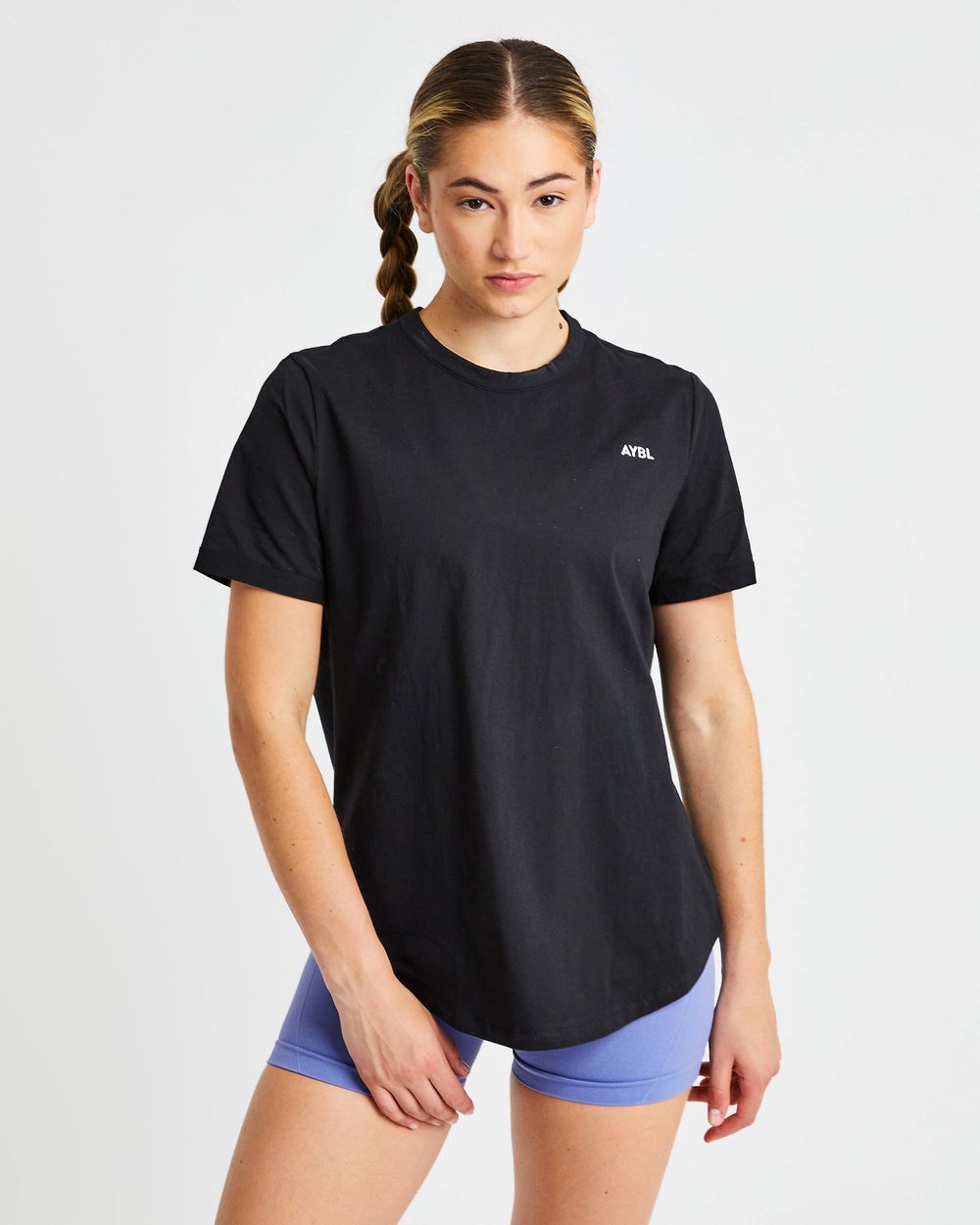 AYBL Everyday Oversized T Shirt Zwart | 9237046-KQ