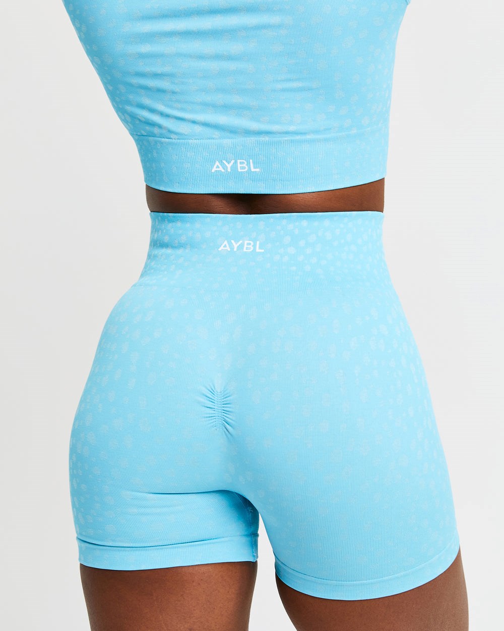 AYBL Evolve Speckle Seamless Shorts Lichtblauw | 4189276-PT