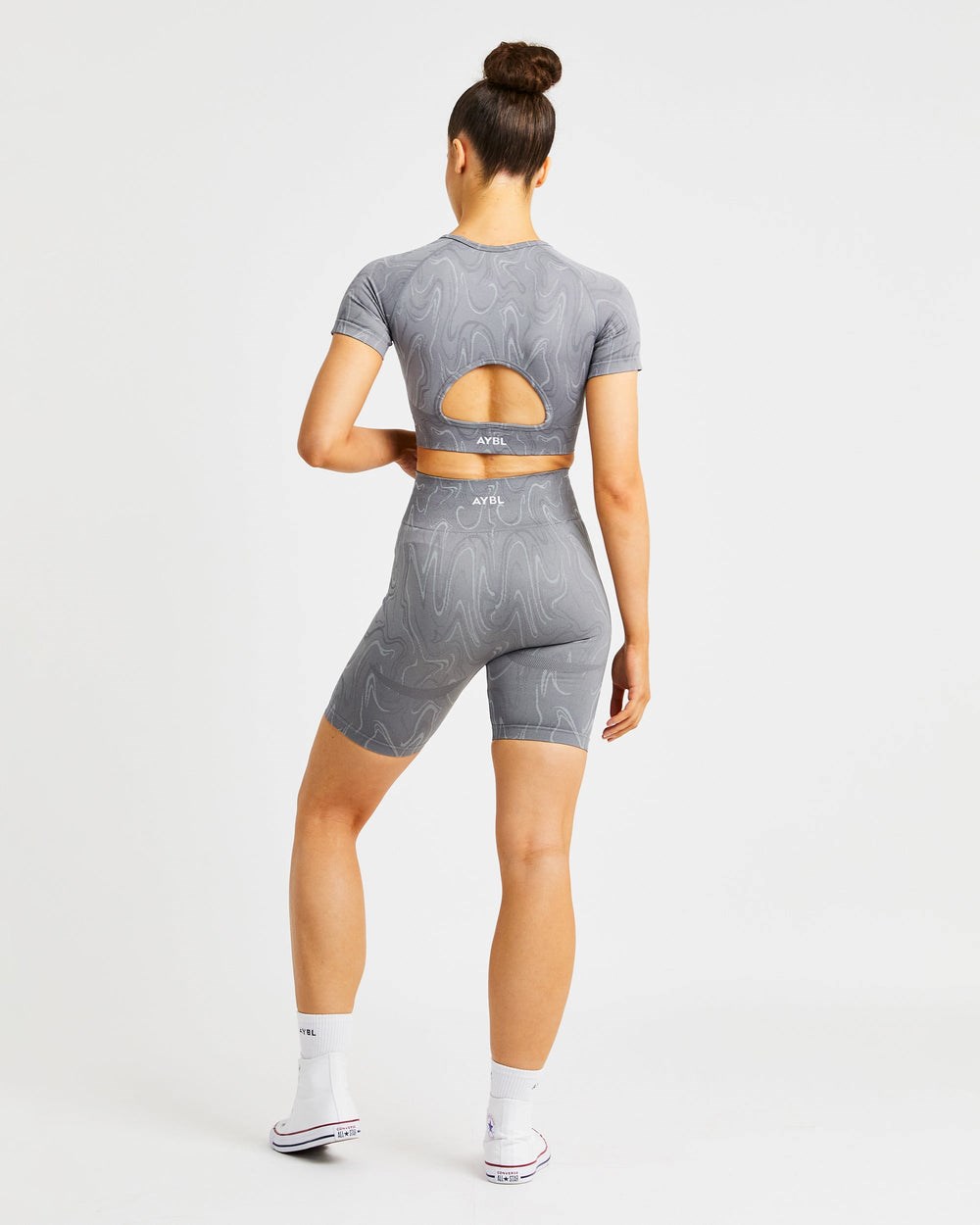 AYBL Velocity Seamless Crop Top Grijs | 7601328-HF