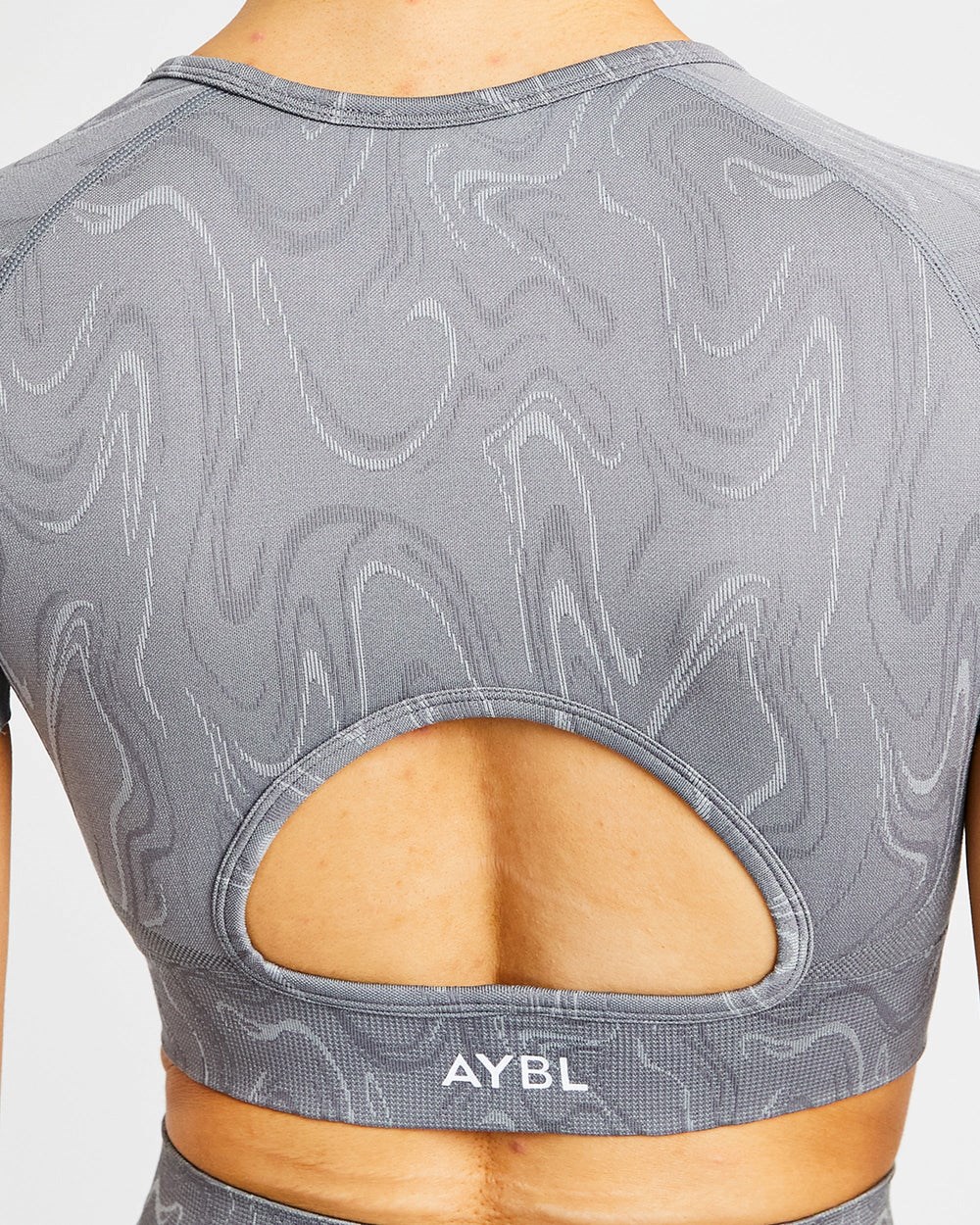 AYBL Velocity Seamless Crop Top Grijs | 7601328-HF