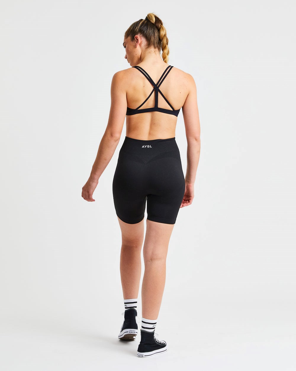 AYBL Essential Bandjes Sports Bra Zwart | 1638927-KD