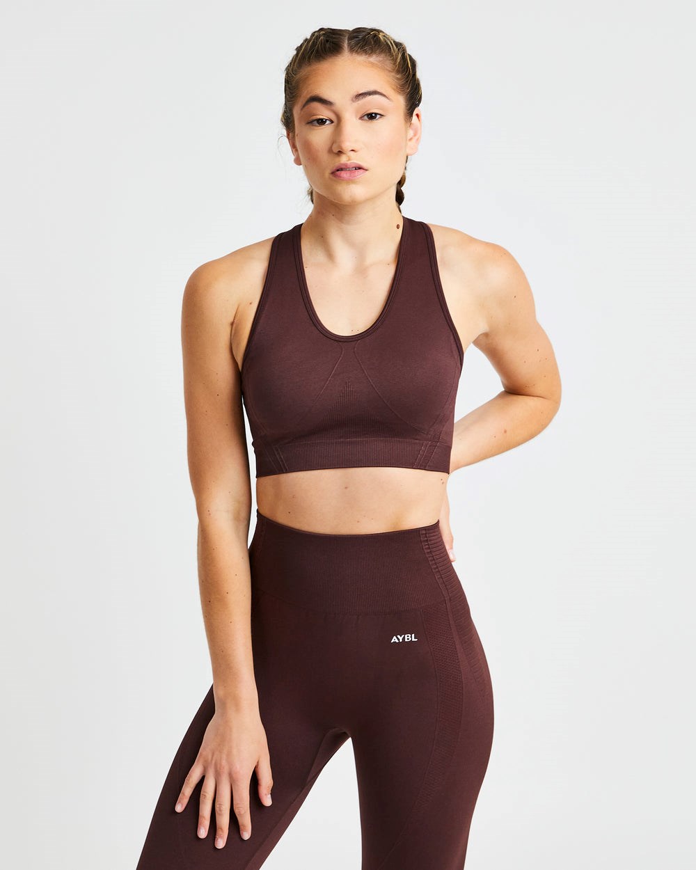 AYBL Balance V2 Seamless Sports Bra Chocola Bruin | 4580632-MC