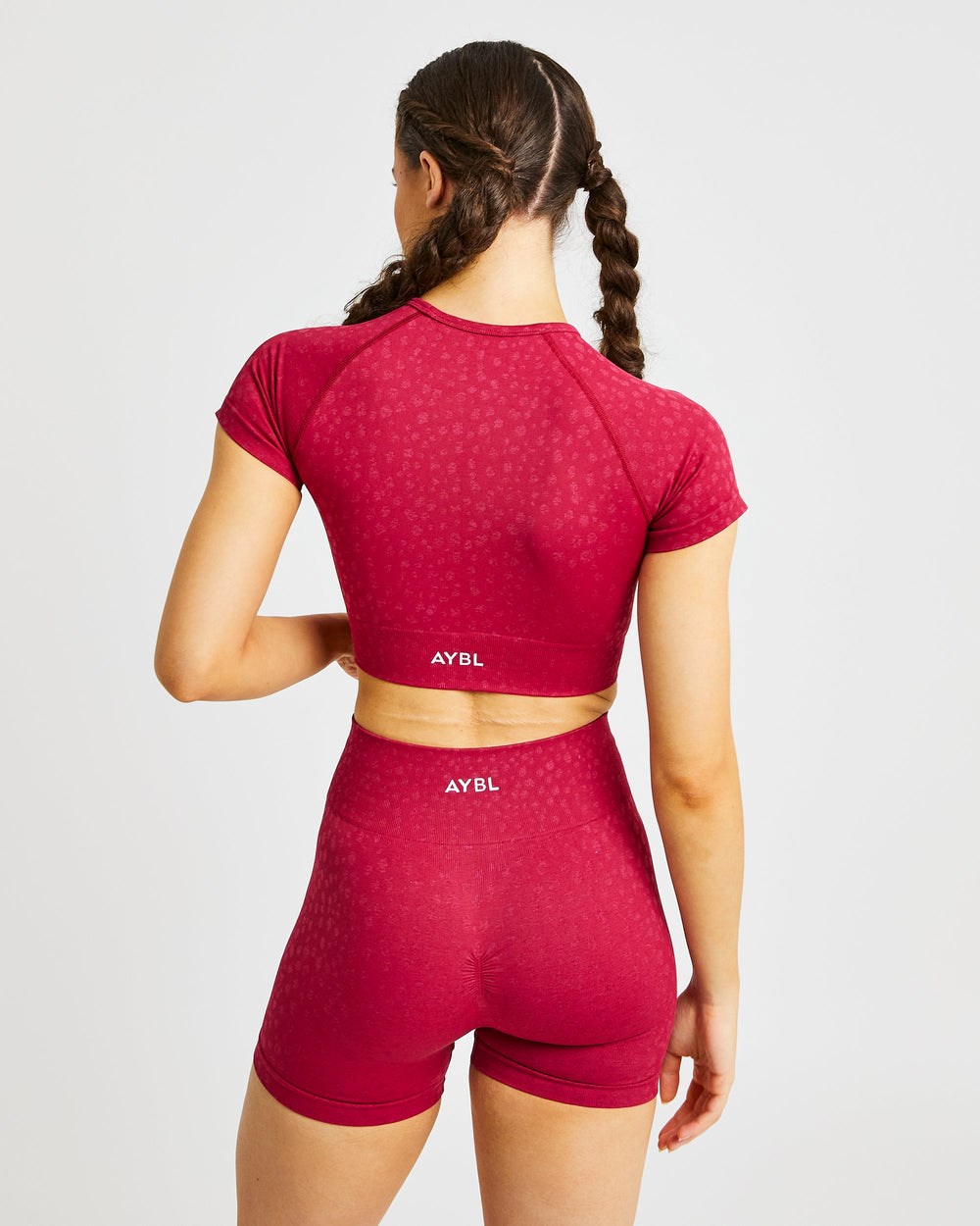 AYBL Evolve Speckle Seamless Crop Top Raspberry | 7623145-HW