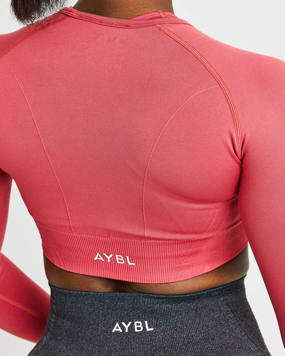 AYBL Balance V2 Seamless Long Sleeve Crop Top Roze | 3852160-YU