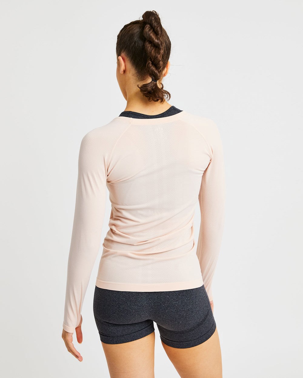 AYBL Embrace Seamless Long Sleeve T Shirt Soft Peach | 9158340-MY