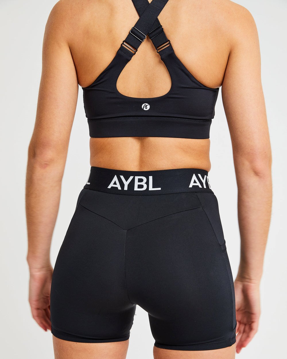 AYBL Sportive High Neck Sports Bra Zwart | 2809374-JM