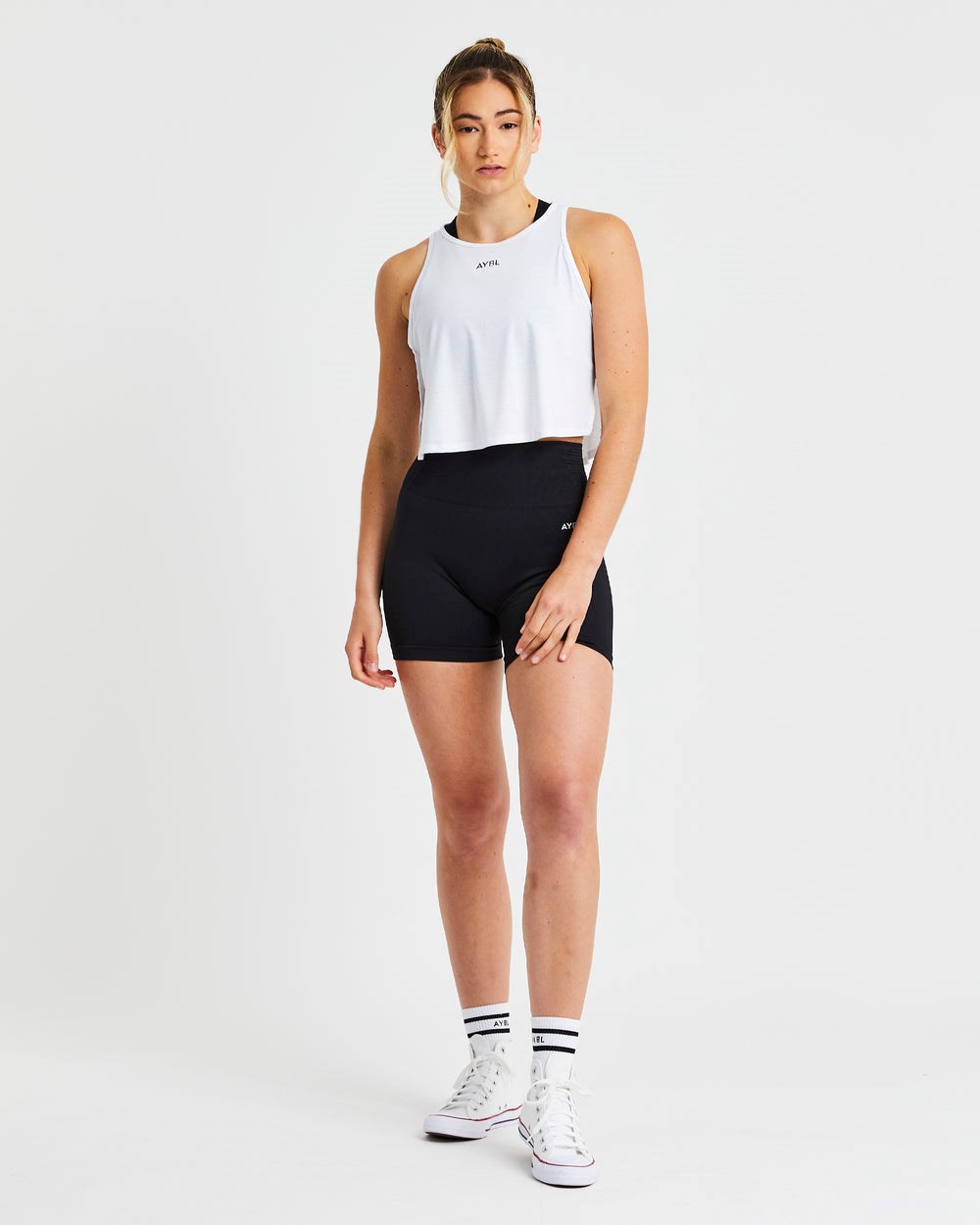 AYBL Strive Crop Vest Wit | 0241583-XU