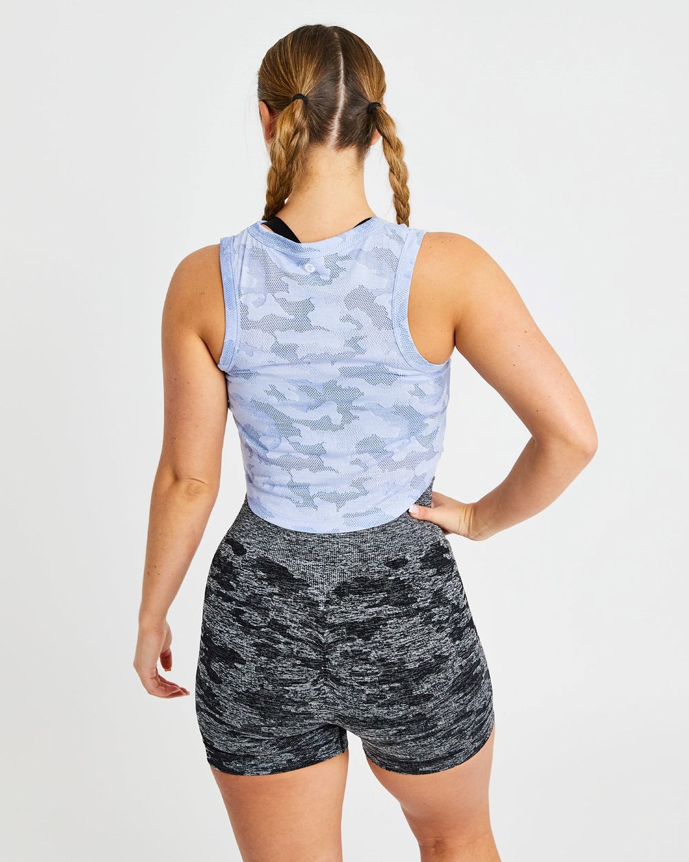 AYBL Evolve Camo Crop Vest Blauw | 5620894-CA