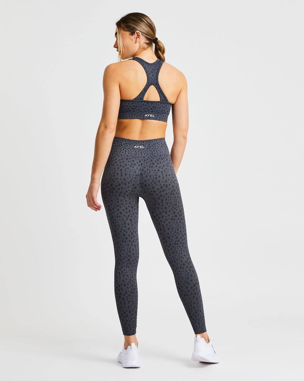 AYBL Evolve Speckle Seamless Sports Bra Charcoal | 5673980-FJ