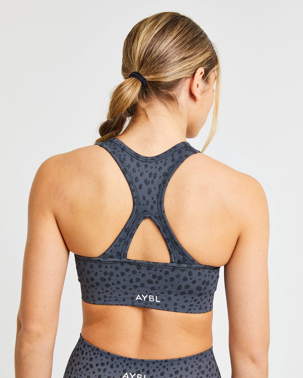 AYBL Evolve Speckle Seamless Sports Bra Charcoal | 5673980-FJ