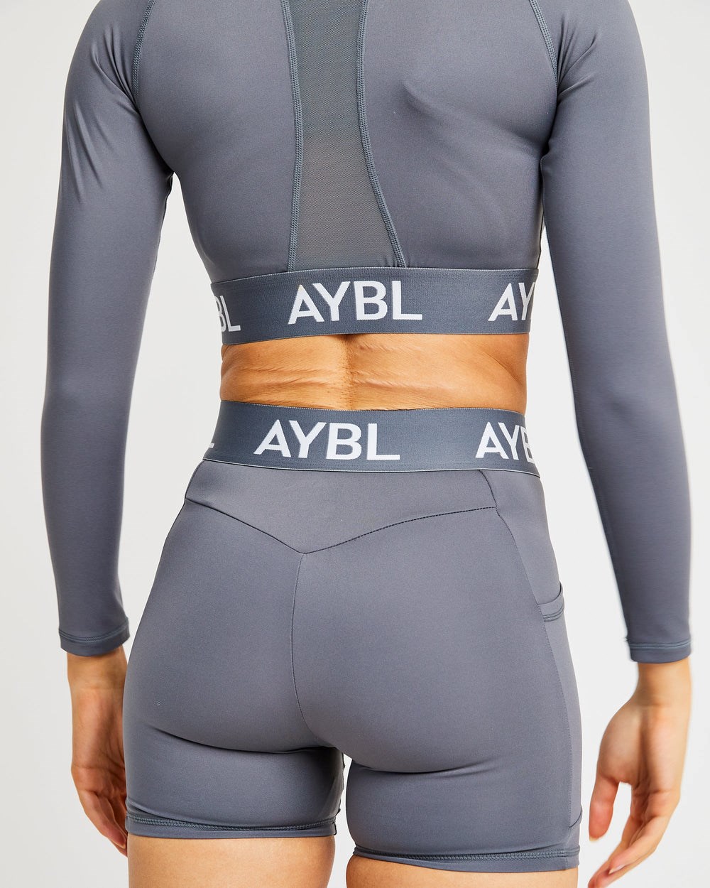 AYBL Training Long Sleeve Crop Top Grijs | 4583920-DW